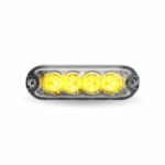 Class 1 Warning Series Surface Mount Slim LED Directionals - Amber Strobe | 36 Flash Patterns | 4 Diodes - Image 2