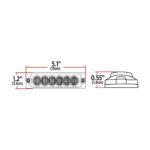 Class 1 Warning Series Surface Mount Slim LED Directionals - Amber Strobe | 36 Flash Patterns | 6 Diodes - Image 4