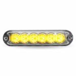 Class 1 Warning Series Surface Mount Slim LED Directionals - Amber Strobe | 36 Flash Patterns | 6 Diodes - Image 2