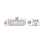 Class 1 Warning Series Surface Mount 4-solid Color LED Directional - Amber/White/Blue/Green | 36 Flash Patterns | 4 Diodes - Image 8