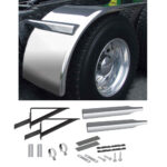 66" Smooth Low Profile Half Fenders & Mounting Kit - 16 Gauge (Fenders)