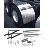 60" 4 Ribbed Half Fenders & Mounting Kit - 16 Gauge (Fenders)
