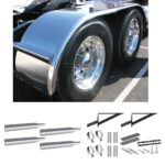 132" Smooth Full Fenders & Mounting Kit - 14 Gauge (Fenders)