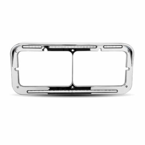 White Accent Auxiliary LED Headlight Bezel - 51 Diodes