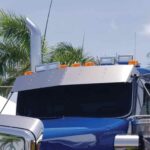 Kenworth 14" Curved Glass Sun Visor (2007+) - Blank