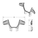 Plastic Trim YourGrip Steering Wheel For Peterbilt 579/Kenworth T680 - Chrome - Image 6