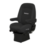 Bostrom Pro Ride LoPro Base Mid-Back Air Ride Semi-Truck Seat with Armrests – Ultra-Leather - Image 3