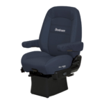 Bostrom Pro Ride LoPro Base Mid-Back Air Ride Semi-Truck Seat with Armrests – Ultra-Leather - Image 2
