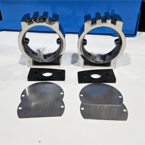 Custom Watermelon Hood Turn Signal Mounts for Kenworth W900 / W900L / W900B – Polished Stainless Steel (Pair)