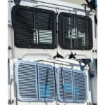 Real Wheels Rear Window Guards for Freightliner Cascadia Day Cab – Stainless or Black Steel