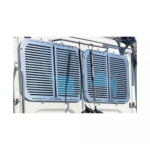 Real Wheels Rear Window Guards for Freightliner Cascadia Day Cab – Stainless or Black Steel - Image 3