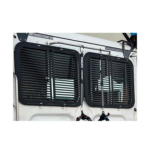 Real Wheels Rear Window Guards for Freightliner Cascadia Day Cab – Stainless or Black Steel - Image 2