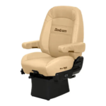 Bostrom Pro Ride LoPro Base Mid-Back Air Ride Semi-Truck Seat with Armrests – Ultra-Leather - Image 6