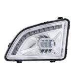 18 LED Chrome Projector Fog Light With Position Light For 2018-2024 Volvo VNL - Driver/Left - Image 2