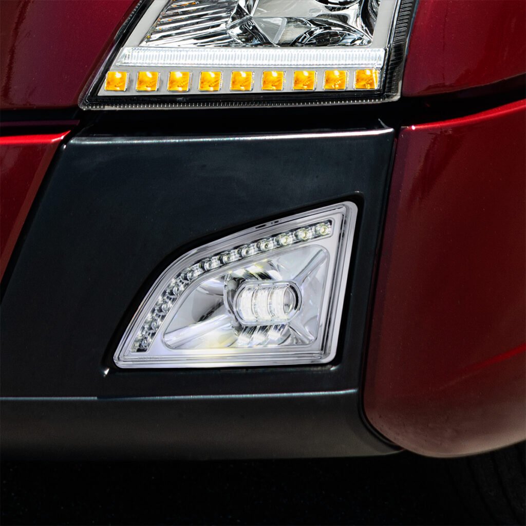 18 LED Chrome Projector Fog Light With Position Light For 2018-2024 ...