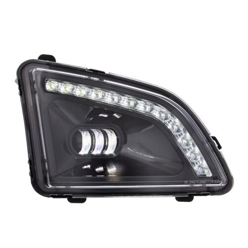 18 LED Black Projector Fog Light With Position Light For 2018-2024 Volvo VNL - Passenger/Right