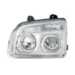 High Power LED Chrome Headlight With LED Turn Signal & Light Bar For 2015-2025 Kenworth T880-Driver - Image 2
