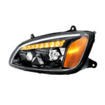 LED Blackout Projection Headlight With Sequential Turn Signal For 2008-2017 Kenworth T660-Driver - Image 3