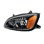 LED Blackout Projection Headlight With Sequential Turn Signal For 2008-2017 Kenworth T660-Driver - Image 4