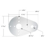 304 Stainless Steel Above Door Dome Light Plate For 1994-2025 Kenworth W900 - Image 4