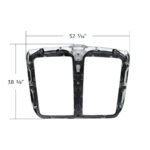 Chrome Grille With Inner Mounting Frame For 2013-2021 Kenworth T680 - Image 4