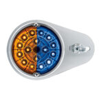 304 SS Above Door Dome Light Kit W/ 17 LED Double Fury Watermelon For 1994-2025 KW W900-Amber & Blue LED - Image 5