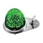 304 SS Above Door Dome Light Kit W/ 17 LED Double Fury Watermelon For 1994-2025 KW W900-Amber & Green LED - Image 3