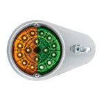 304 SS Above Door Dome Light Kit W/ 17 LED Double Fury Watermelon For 1994-2025 KW W900-Amber & Green LED - Image 5