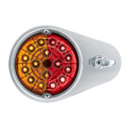 304 SS Above Door Dome Light Kit W/ 17 LED Double Fury Watermelon For 1994-2025 KW W900-Amber & Red LED - Image 5