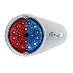 304 SS Above Door Dome Light Kit W/ 17 LED Double Fury Watermelon For 1994-2025 KW W900-Red & Blue LED - Image 5