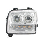 High Power 10 LED Chrome Headlight With 24 LED Turn & 100 LED Halo For 2019-2024 Kenworth W990-Driver - Image 2