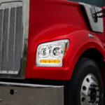 High Power 10 LED Chrome Headlight With 24 LED Turn & 100 LED Halo For 2019-2024 Kenworth W990-Driver - Image 10