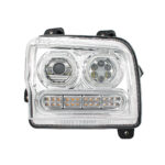 High Power 10 LED Chrome Headlight With 24 LED Turn & 100 LED Halo For 2019-2024 Kenworth W990-Passenger - Image 2