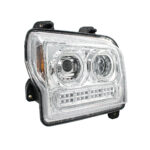 High Power 10 LED Chrome Headlight With 24 LED Turn & 100 LED Halo For 2019-2024 Kenworth W990-Passenger - Image 4