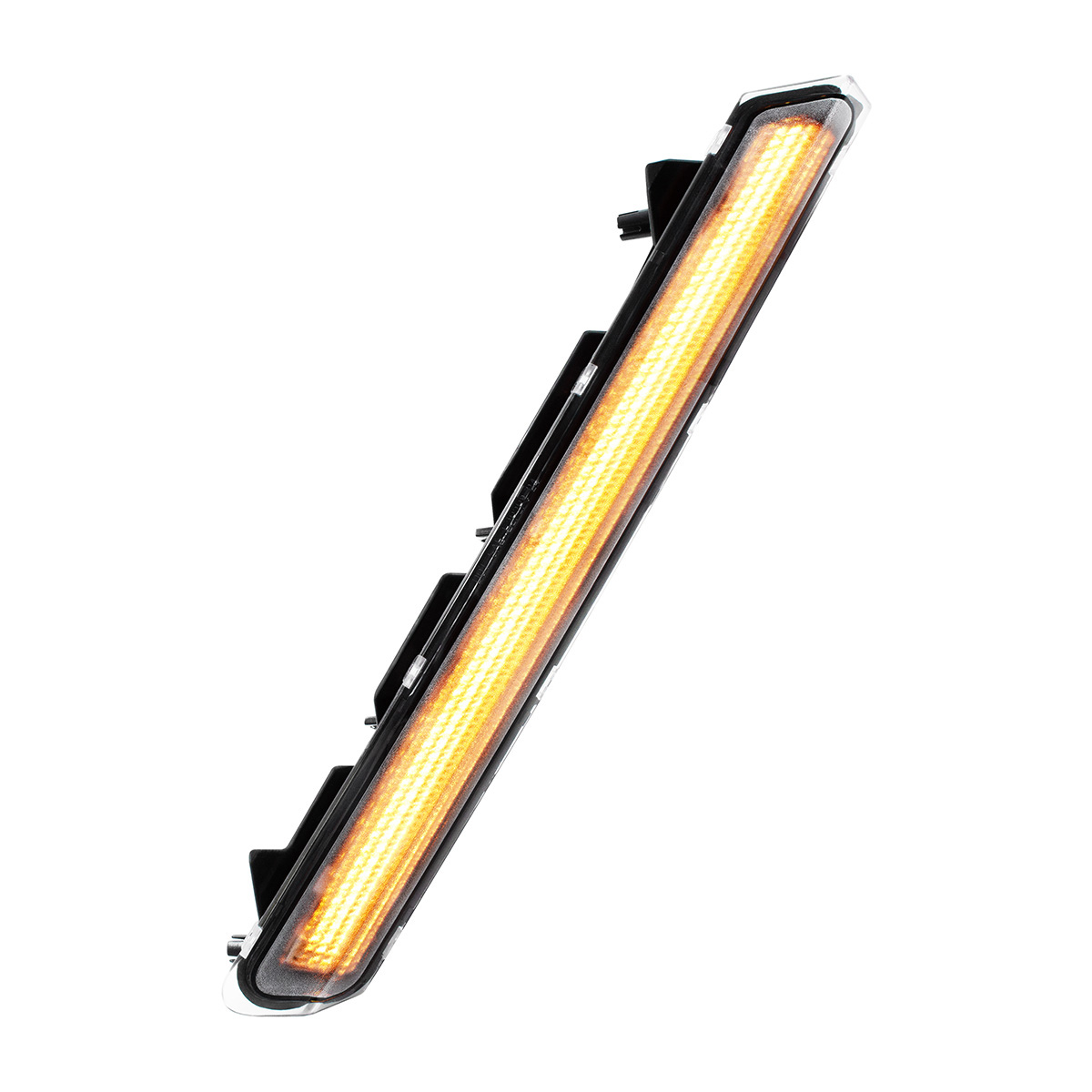 48 LED Competition Series Fender Turn Signal Light For 2022-2025 Kenworth T680-Amber LED/Clear Lens