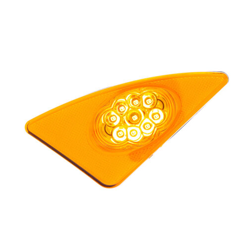 9 LED Competition Series Fender Light For 2007-2017 Kenworth T660 (Driver) -Amber LED/Lens 38037