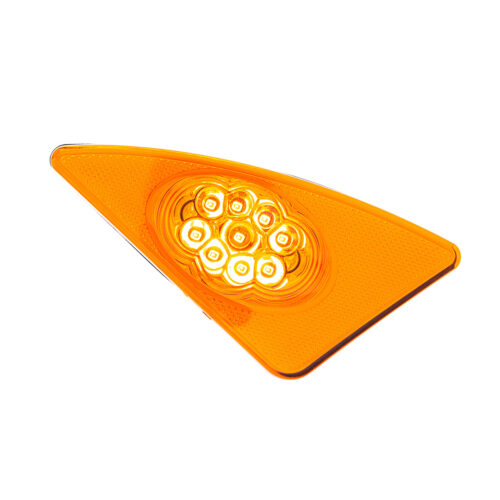 9 LED Competition Series Fender Light For 2007-2017 Kenworth T660 (Passenger) -Amber LED/Lens 38038