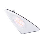9 LED Competition Series Fender Light For 2007-2017 Kenworth T660 (Passenger) -Amber LED/Clear Lens - Image 3