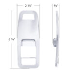 Chrome Plastic Door Switch Cover For 2013-2024 Kenworth T680-Driver (Without Power Mirrors) - Image 5