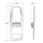 Chrome Plastic Door Switch Cover For 2013-2024 Kenworth T680-Driver (With Power Mirrors) - Image 5