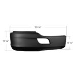 Bumper Cover Without Fog Light Opening For 2013-2021 Kenworth T680-Passenger - Image 5