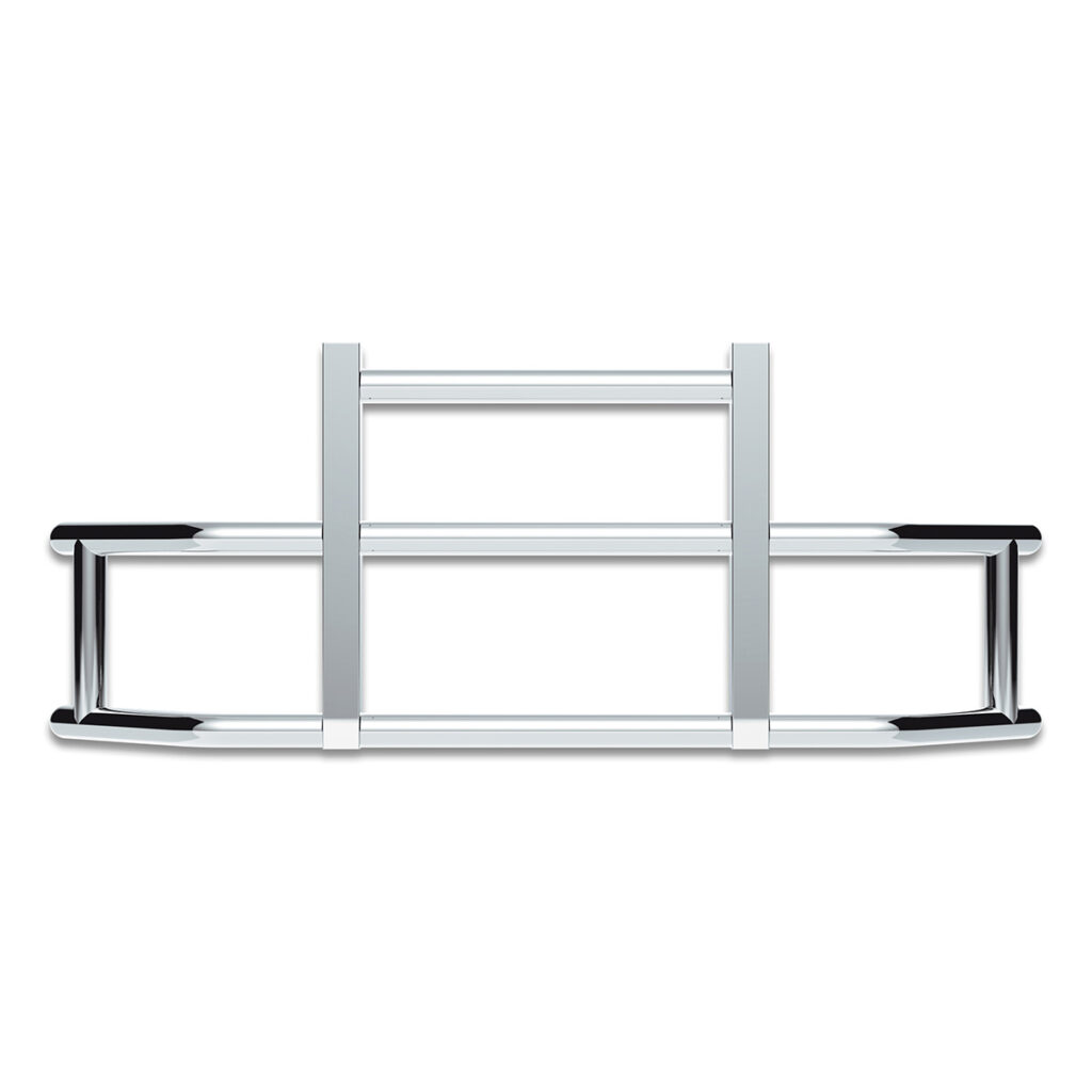 HighwayShield I25 R-304 Stainless Steel Grille Guard & Bracket Kit 2013-2021 Kenworth T680 80039