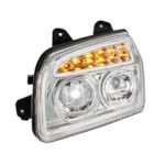 Chrome 11 LED Headlight For 2015-2024 Kenworth T880-Driver - Image 5