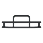 HighwayShield I15-Matte Black Grille Guard & Bracket Kit 2013-2021 Kenworth T680 80120