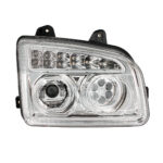 Chrome 11 LED Headlight For 2015-2024 Kenworth T880-Passenger - Image 2
