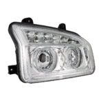 Chrome 11 LED Headlight For 2015-2024 Kenworth T880-Passenger - Image 4