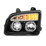 Blackout 11 LED Headlight For 2015-2024 Kenworth T880-Driver32862
