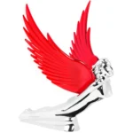 Flying Goddess WindRider Wing Series Hood Ornament | 6 Wing Colors | Universal Flat Mount - Image 3