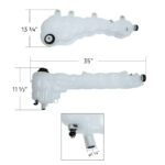 Pressurized Coolant Reservoir & Coolant Level Sensor For 2018-2025 Freightliner Cascadia 26009