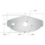 304 Stainless Steel Above Door Dome Light Plate For 2008-2017 Freightliner Cascadia - Image 3